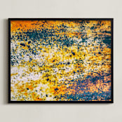"Rusty Colors" - Art Print in bright rust by Alexis Arnold - Framed