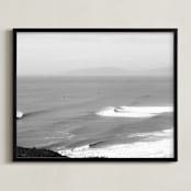"Outside Set" - Art Print in Black and White by Elan Alvarez Sherman - Framed