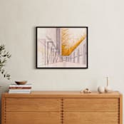 "Concourse" - Art Print in Sunflower Gold by Paul Devitt - In a Room