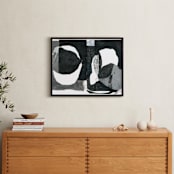 "This Side of the Moon" - Art Print in Ink Black by Erin McCluskey Wheeler - In a Room