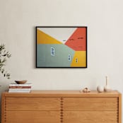 "Sodapop Block" - Art Print in sodapop by Kimberly Young - In a Room