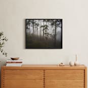 "Trees in the Mist" - Art Print in Fog White by Benno and Noosa - In a Room