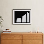 "Architecture Noir" - Art Print in deep black by Kaitie Bryant - In a Room