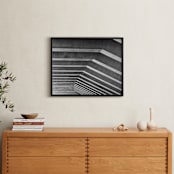 "Light and Shadow" - Art Print in Cement Gray by Krissy Bengtson - In a Room