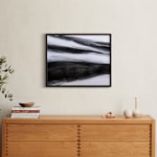 "Black Tie Silver" - Art Print in Silver Black by Teodora Guererra - In a Room