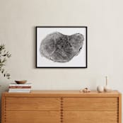 "Tree Rings pt. 1" - Art Print in Black by Mackenzie Darrach - In a Room