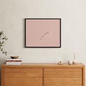 "Birds in Flight" - Art Print in Blush by Kaitie Bryant - In a Room