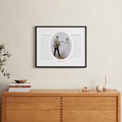 "Our Vows: Framed Photo" - Framed Photo in White by Sarah Curry - In a Room