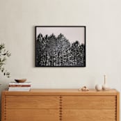 "Pines" - Art Print in Porcelain White by K.Short - In a Room