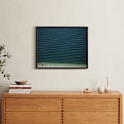 "X Four People On The Beach" - Art Print in Sea Green by Andy Mars - In a Room