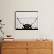 "Staredown" - Art Print in White by Amy Carroll - In a Room