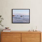 "Malibu Dreaming" - Art Print in Sky Blue by Kathy Par - In a Room