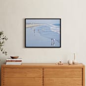 "Santa Monica Beach 2" - Art Print in sky and sea blue by Sea and Sky - In a Room