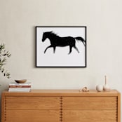 "Snow Dance" - Art Print in Winter's white by Leslie Le Coq - In a Room