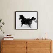 "Thunder Storm" - Art Print in Thunder Black by Leslie Le Coq - In a Room