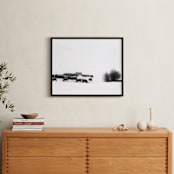 "Silence In A Storm" - Art Print in Winter Whites by Leslie Le Coq - In a Room