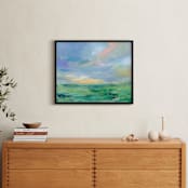 "Pleasant Valley" - Art Print in Lilac by Lindsay Megahed - In a Room