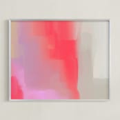 "Feeling Moxie" - Art Print in Magic Potion Red by Artsy Canvas Girl Designs - Framed