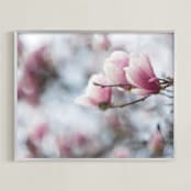 "cordially pink" - Art Print in blushing pink by Alicia Abla - Framed