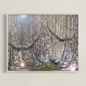 "Enchanted Series - WealdPixies' Ballroom" - Art Print in Forest Pixie Brown by Mariecor Agravante - Framed