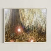"Enchanted Series - SunSprite ThroneRoom" - Art Print in SunSprite Gold by Mariecor Agravante - Framed