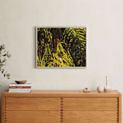 "Palm Tree Greenery" - Art Print in Palm Tree Greenery by Mariecor Agravante - In a Room