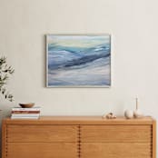 "Sterling Sea" - Art Print in Reef Blue by Teodora Guererra - In a Room