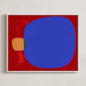 "Organics_5_1_A" - Art Print in Crimson by Alain Castoriano - Framed Canvas