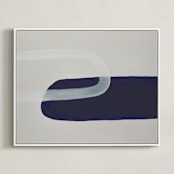"Pods II" - Art Print in Midnight by Amy Gray - Framed Canvas