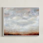 "Sienna Haze" - Art Print in Sienna by Nicole Walsh - Framed Canvas