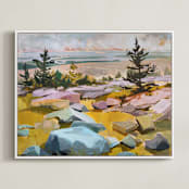 "Get Lost" - Art Print in Multi by Jess Franks - Framed Canvas