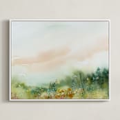 "MeadowLand" - Art Print in Field by Lindsay Megahed - Framed Canvas