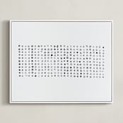 "All of the Things" - Art Print in Storm by Stephanie Nowotarski - Framed Canvas