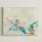 "Windswept Protea" - Art Print in Original by Rhee Lee - Framed Canvas