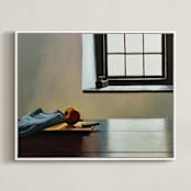 "Mousetrap" - Art Print in Shadow Grey by Robert Deem - Framed Canvas