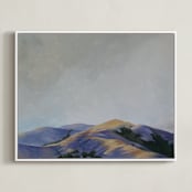 "Marin Glow" - Art Print in lapis by Amanda Phelps - Framed Canvas