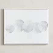 "Stepping Stones" - Art Print in Stone  by Malena Southworth - Framed Canvas