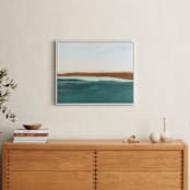 "Fall Abstract Seascape" - Art Print in Rust by Caryn Owen - In a Room