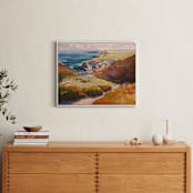 "in the nick of time" - Art Print in ochre by Jess Franks - In a Room