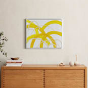 "Mountain Sunshine" - Art Print in Sunshine Yellow by Christina Flowers - In a Room