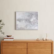 "Melody in White" - Art Print in white grey by Teodora Guererra - In a Room