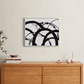 "Mountain Shadows No. 2" - Art Print in Shadow Black by Christina Flowers - In a Room