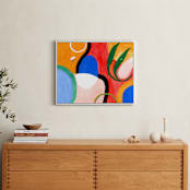 "Everybody needs beauty" - Art Print in red by FERNANDA MARTINEZ - In a Room