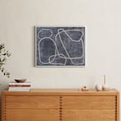 "Squiggles" - Art Print in Blue Grey by Camille Pietrow - In a Room