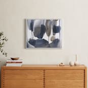 "Curve Appeal" - Art Print in bronze & blue by Michelle Lee - In a Room