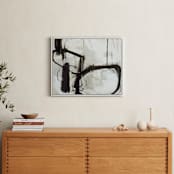 "Abstract Untitled 1" - Art Print in Black and White by Kirsta Benedetti - In a Room