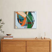 "Splash in the Woods" - Art Print in Flame Orange by Khara Ledonne - In a Room