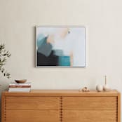 "Coast 1" - Art Print in Coastal Blue by AlisonJerry - In a Room