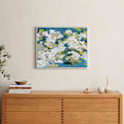 "Verdant" - Art Print in Ocean Blue by Denise Wong - In a Room