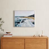 "Seafaring" - Art Print in sea mist blue by Shawnee Mills - In a Room